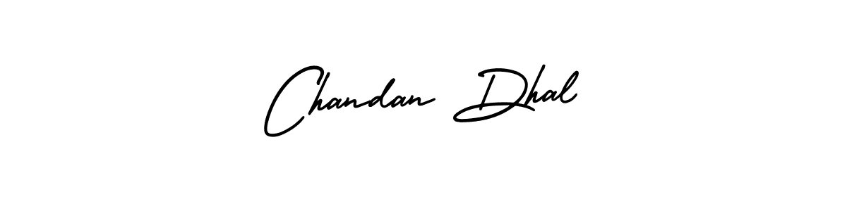 How to make Chandan Dhal name signature. Use AmerikaSignatureDemo-Regular style for creating short signs online. This is the latest handwritten sign. Chandan Dhal signature style 3 images and pictures png