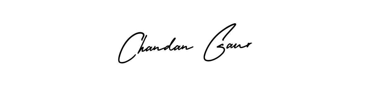 You should practise on your own different ways (AmerikaSignatureDemo-Regular) to write your name (Chandan Gaur) in signature. don't let someone else do it for you. Chandan Gaur signature style 3 images and pictures png