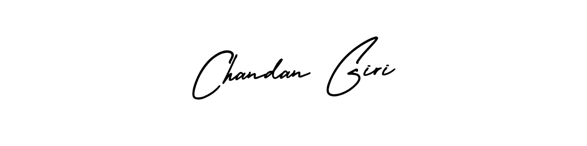 The best way (AmerikaSignatureDemo-Regular) to make a short signature is to pick only two or three words in your name. The name Chandan Giri include a total of six letters. For converting this name. Chandan Giri signature style 3 images and pictures png