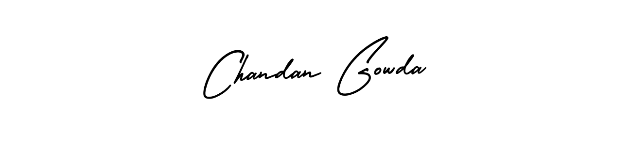 How to Draw Chandan Gowda signature style? AmerikaSignatureDemo-Regular is a latest design signature styles for name Chandan Gowda. Chandan Gowda signature style 3 images and pictures png