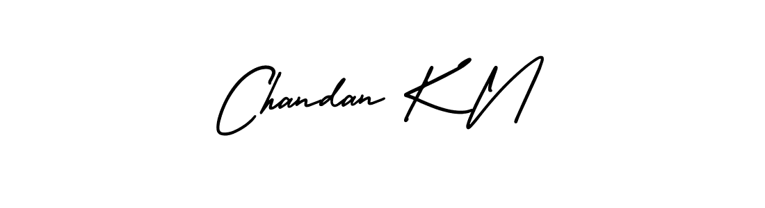 Design your own signature with our free online signature maker. With this signature software, you can create a handwritten (AmerikaSignatureDemo-Regular) signature for name Chandan K N. Chandan K N signature style 3 images and pictures png