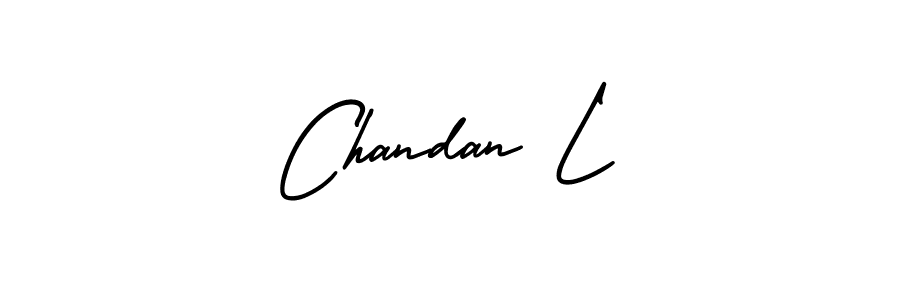 See photos of Chandan L official signature by Spectra . Check more albums & portfolios. Read reviews & check more about AmerikaSignatureDemo-Regular font. Chandan L signature style 3 images and pictures png