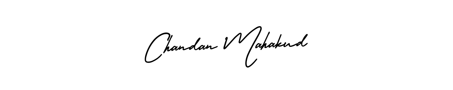 How to make Chandan Mahakud name signature. Use AmerikaSignatureDemo-Regular style for creating short signs online. This is the latest handwritten sign. Chandan Mahakud signature style 3 images and pictures png