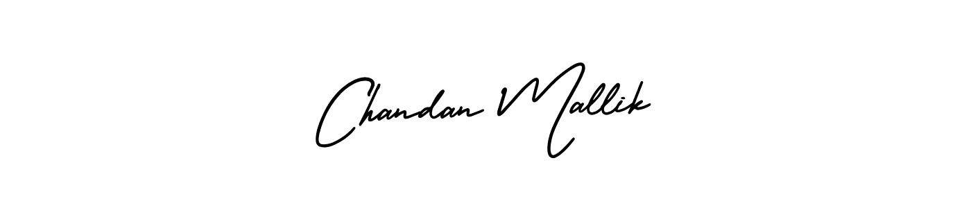 The best way (AmerikaSignatureDemo-Regular) to make a short signature is to pick only two or three words in your name. The name Chandan Mallik include a total of six letters. For converting this name. Chandan Mallik signature style 3 images and pictures png