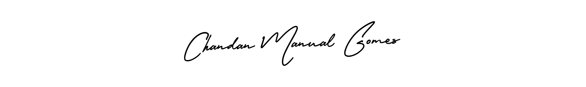 Make a beautiful signature design for name Chandan Manual Gomes. With this signature (AmerikaSignatureDemo-Regular) style, you can create a handwritten signature for free. Chandan Manual Gomes signature style 3 images and pictures png