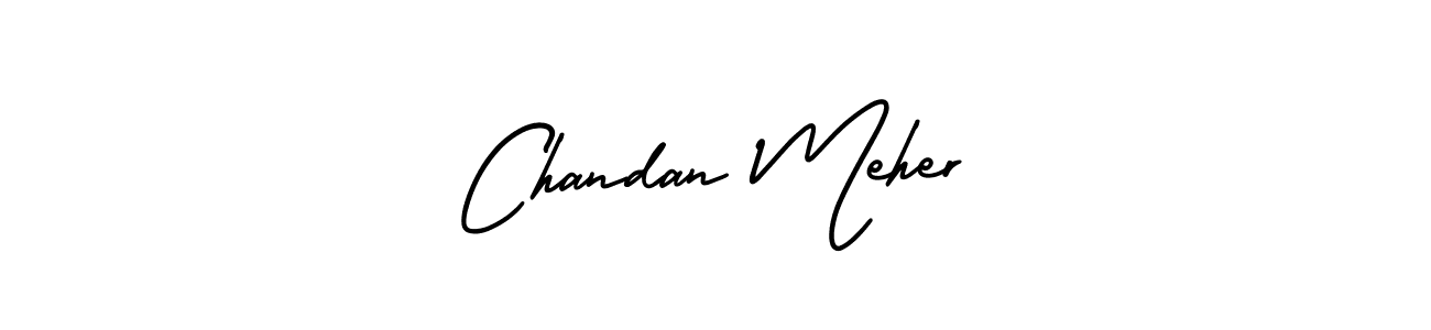 It looks lik you need a new signature style for name Chandan Meher. Design unique handwritten (AmerikaSignatureDemo-Regular) signature with our free signature maker in just a few clicks. Chandan Meher signature style 3 images and pictures png