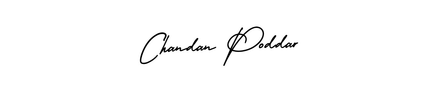 How to make Chandan Poddar name signature. Use AmerikaSignatureDemo-Regular style for creating short signs online. This is the latest handwritten sign. Chandan Poddar signature style 3 images and pictures png