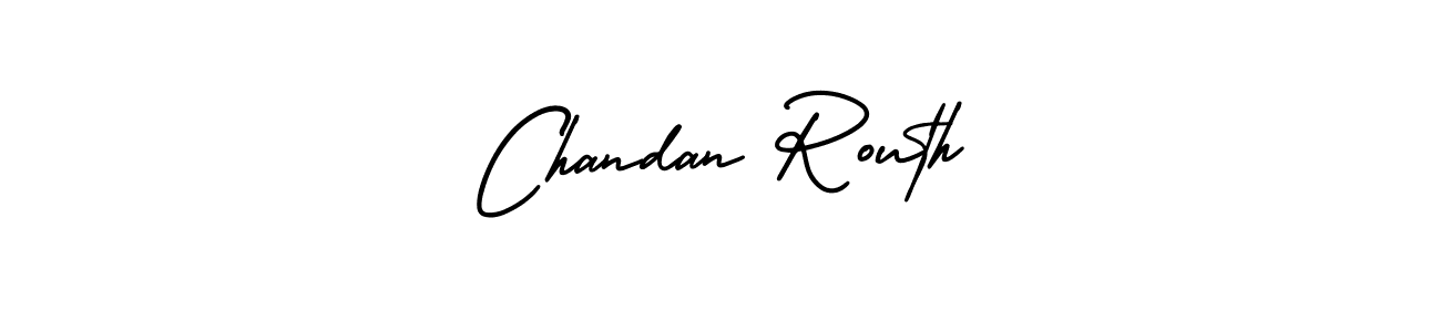 The best way (AmerikaSignatureDemo-Regular) to make a short signature is to pick only two or three words in your name. The name Chandan Routh include a total of six letters. For converting this name. Chandan Routh signature style 3 images and pictures png