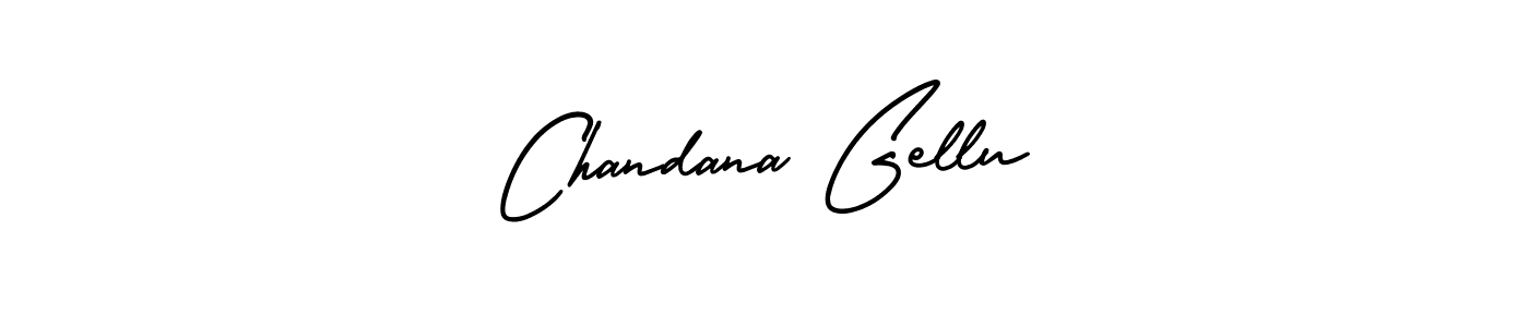Make a short Chandana Gellu signature style. Manage your documents anywhere anytime using AmerikaSignatureDemo-Regular. Create and add eSignatures, submit forms, share and send files easily. Chandana Gellu signature style 3 images and pictures png