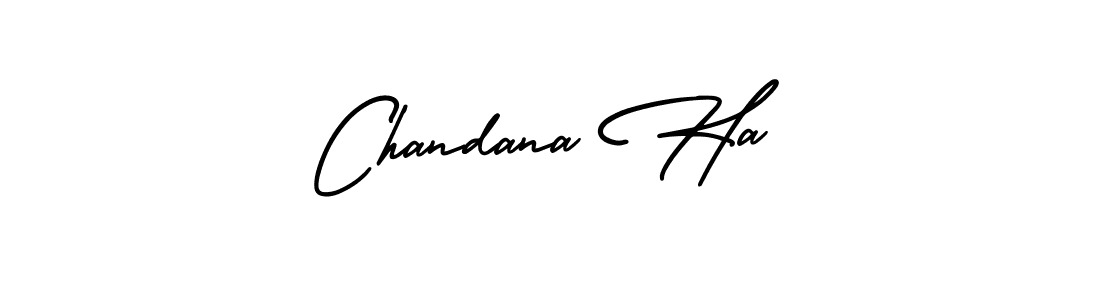 Check out images of Autograph of Chandana Ha name. Actor Chandana Ha Signature Style. AmerikaSignatureDemo-Regular is a professional sign style online. Chandana Ha signature style 3 images and pictures png