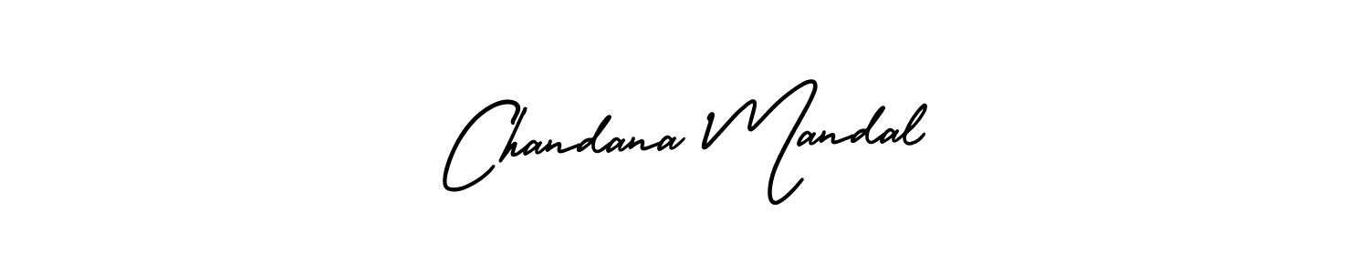 It looks lik you need a new signature style for name Chandana Mandal. Design unique handwritten (AmerikaSignatureDemo-Regular) signature with our free signature maker in just a few clicks. Chandana Mandal signature style 3 images and pictures png