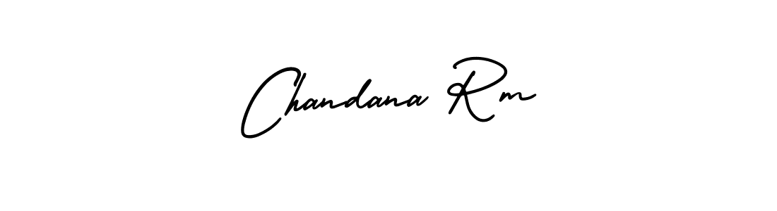 Design your own signature with our free online signature maker. With this signature software, you can create a handwritten (AmerikaSignatureDemo-Regular) signature for name Chandana Rm. Chandana Rm signature style 3 images and pictures png