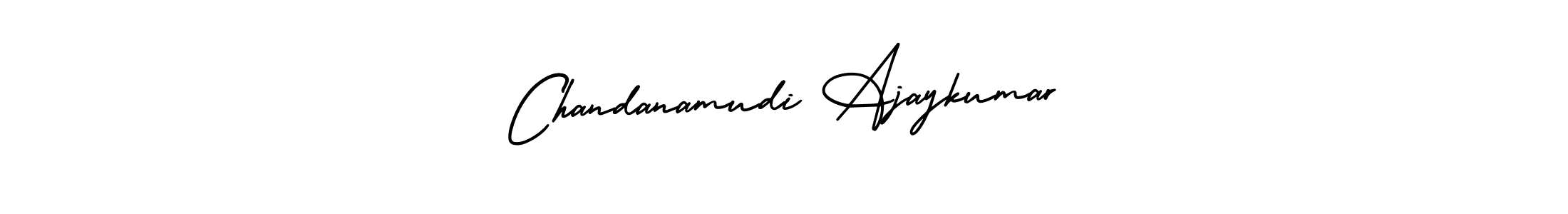 It looks lik you need a new signature style for name Chandanamudi Ajaykumar. Design unique handwritten (AmerikaSignatureDemo-Regular) signature with our free signature maker in just a few clicks. Chandanamudi Ajaykumar signature style 3 images and pictures png