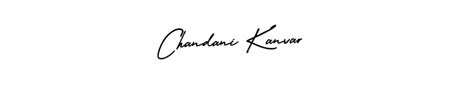 Design your own signature with our free online signature maker. With this signature software, you can create a handwritten (AmerikaSignatureDemo-Regular) signature for name Chandani Kanvar. Chandani Kanvar signature style 3 images and pictures png