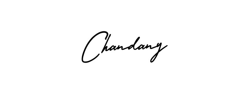 Design your own signature with our free online signature maker. With this signature software, you can create a handwritten (AmerikaSignatureDemo-Regular) signature for name Chandany. Chandany signature style 3 images and pictures png