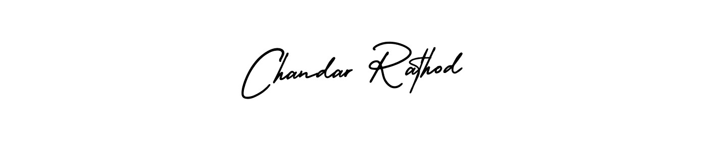 Use a signature maker to create a handwritten signature online. With this signature software, you can design (AmerikaSignatureDemo-Regular) your own signature for name Chandar Rathod. Chandar Rathod signature style 3 images and pictures png