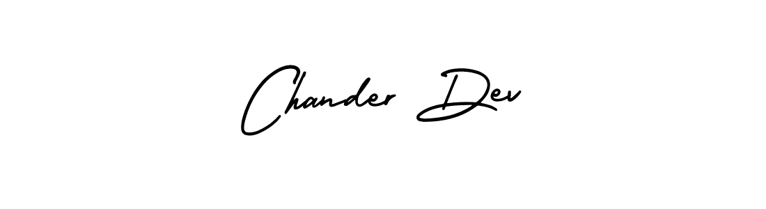 How to make Chander Dev signature? AmerikaSignatureDemo-Regular is a professional autograph style. Create handwritten signature for Chander Dev name. Chander Dev signature style 3 images and pictures png
