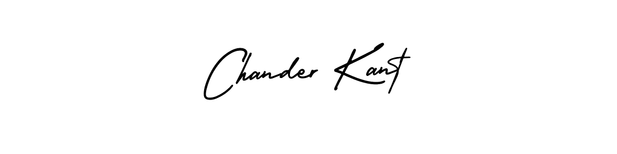 You should practise on your own different ways (AmerikaSignatureDemo-Regular) to write your name (Chander Kant) in signature. don't let someone else do it for you. Chander Kant signature style 3 images and pictures png
