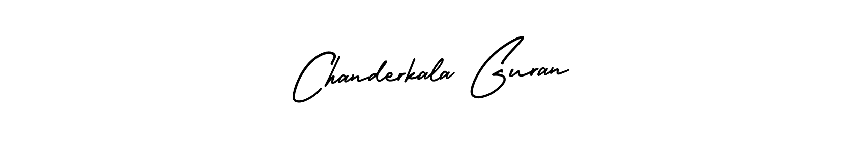 Make a beautiful signature design for name Chanderkala Guran. Use this online signature maker to create a handwritten signature for free. Chanderkala Guran signature style 3 images and pictures png