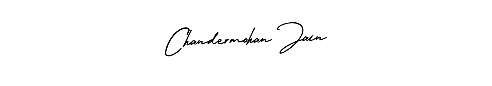 Make a beautiful signature design for name Chandermohan Jain. Use this online signature maker to create a handwritten signature for free. Chandermohan Jain signature style 3 images and pictures png