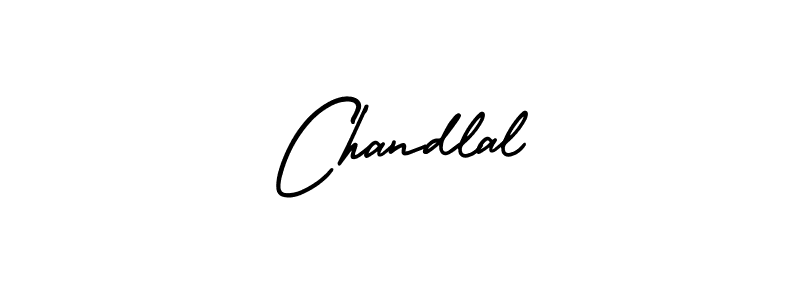 Create a beautiful signature design for name Chandlal. With this signature (AmerikaSignatureDemo-Regular) fonts, you can make a handwritten signature for free. Chandlal signature style 3 images and pictures png