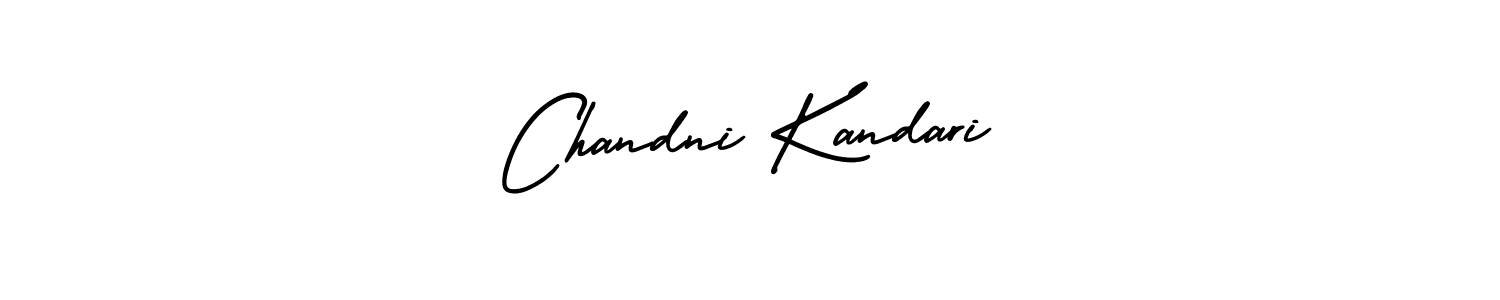 Make a beautiful signature design for name Chandni Kandari. With this signature (AmerikaSignatureDemo-Regular) style, you can create a handwritten signature for free. Chandni Kandari signature style 3 images and pictures png