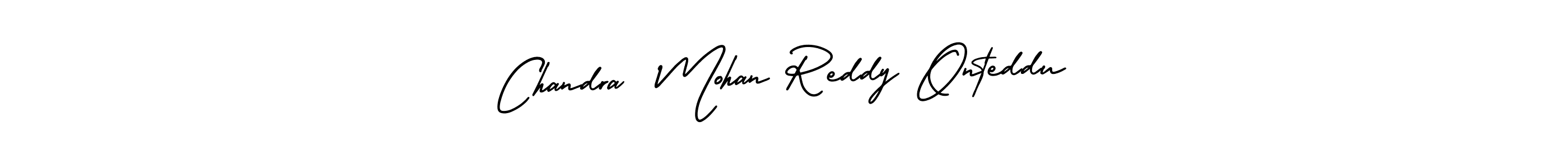 This is the best signature style for the Chandra  Mohan Reddy Onteddu name. Also you like these signature font (AmerikaSignatureDemo-Regular). Mix name signature. Chandra  Mohan Reddy Onteddu signature style 3 images and pictures png