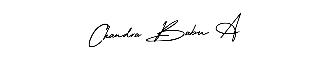 It looks lik you need a new signature style for name Chandra Babu A. Design unique handwritten (AmerikaSignatureDemo-Regular) signature with our free signature maker in just a few clicks. Chandra Babu A signature style 3 images and pictures png