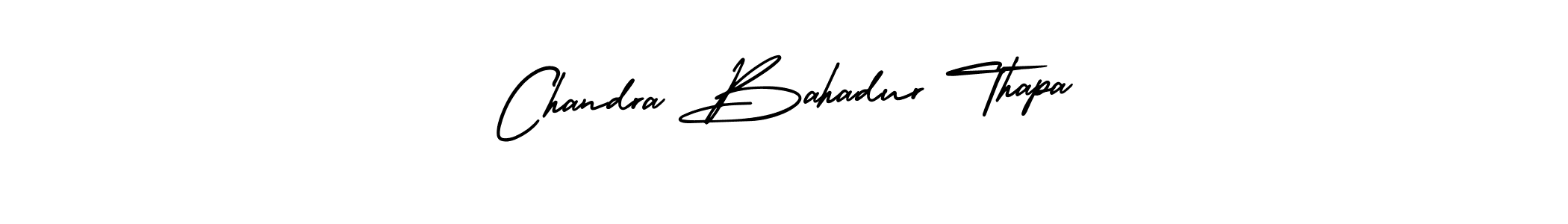 It looks lik you need a new signature style for name Chandra Bahadur Thapa. Design unique handwritten (AmerikaSignatureDemo-Regular) signature with our free signature maker in just a few clicks. Chandra Bahadur Thapa signature style 3 images and pictures png