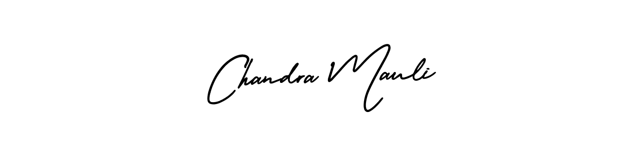 Chandra Mauli stylish signature style. Best Handwritten Sign (AmerikaSignatureDemo-Regular) for my name. Handwritten Signature Collection Ideas for my name Chandra Mauli. Chandra Mauli signature style 3 images and pictures png