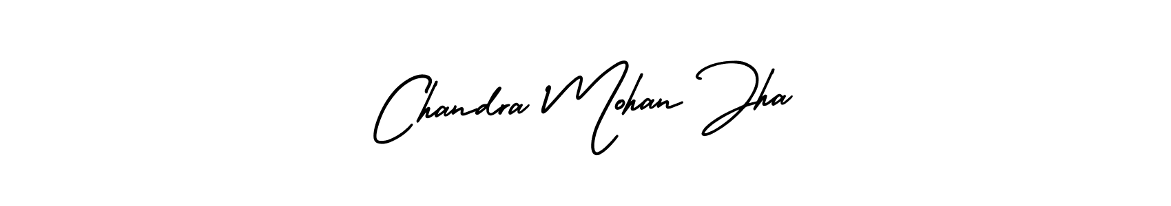 How to make Chandra Mohan Jha name signature. Use AmerikaSignatureDemo-Regular style for creating short signs online. This is the latest handwritten sign. Chandra Mohan Jha signature style 3 images and pictures png
