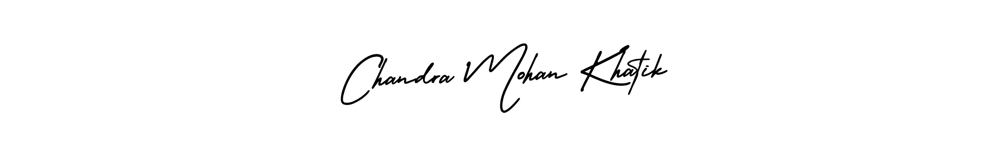 You can use this online signature creator to create a handwritten signature for the name Chandra Mohan Khatik. This is the best online autograph maker. Chandra Mohan Khatik signature style 3 images and pictures png