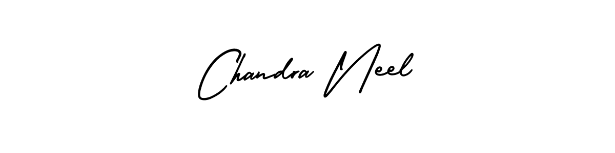 How to Draw Chandra Neel signature style? AmerikaSignatureDemo-Regular is a latest design signature styles for name Chandra Neel. Chandra Neel signature style 3 images and pictures png