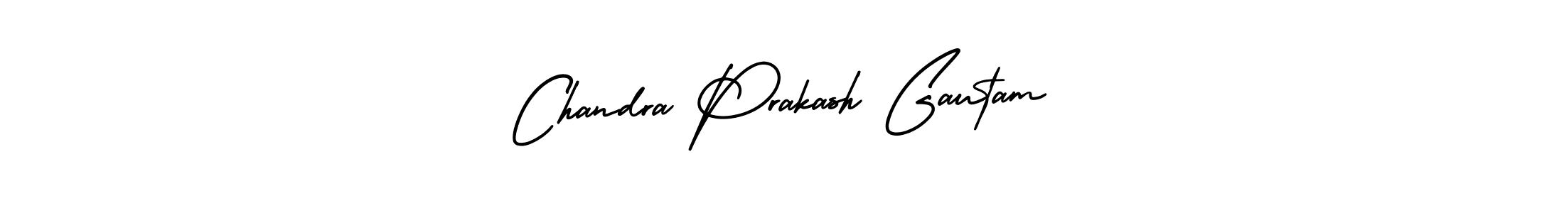 How to make Chandra Prakash Gautam signature? AmerikaSignatureDemo-Regular is a professional autograph style. Create handwritten signature for Chandra Prakash Gautam name. Chandra Prakash Gautam signature style 3 images and pictures png