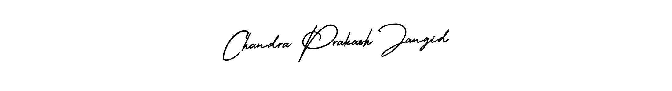 How to make Chandra Prakash Jangid name signature. Use AmerikaSignatureDemo-Regular style for creating short signs online. This is the latest handwritten sign. Chandra Prakash Jangid signature style 3 images and pictures png