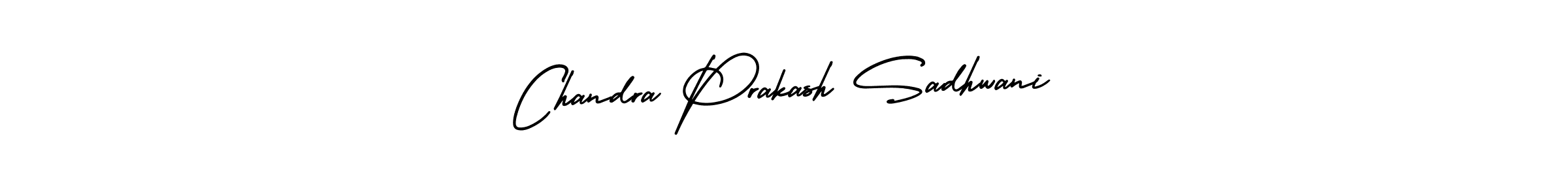 Create a beautiful signature design for name Chandra Prakash Sadhwani. With this signature (AmerikaSignatureDemo-Regular) fonts, you can make a handwritten signature for free. Chandra Prakash Sadhwani signature style 3 images and pictures png