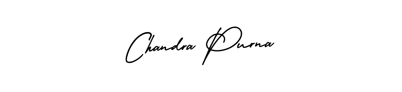 Create a beautiful signature design for name Chandra Purna. With this signature (AmerikaSignatureDemo-Regular) fonts, you can make a handwritten signature for free. Chandra Purna signature style 3 images and pictures png