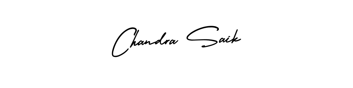 It looks lik you need a new signature style for name Chandra Saik. Design unique handwritten (AmerikaSignatureDemo-Regular) signature with our free signature maker in just a few clicks. Chandra Saik signature style 3 images and pictures png