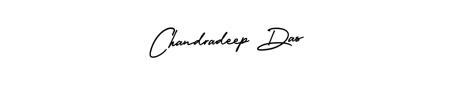 How to make Chandradeep Das name signature. Use AmerikaSignatureDemo-Regular style for creating short signs online. This is the latest handwritten sign. Chandradeep Das signature style 3 images and pictures png