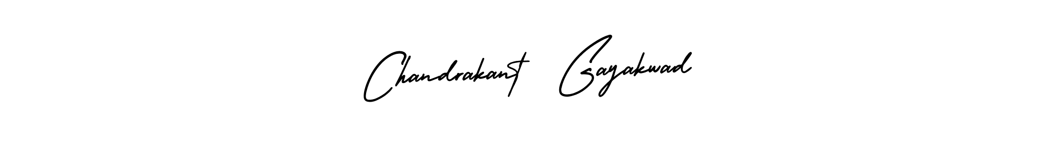 This is the best signature style for the Chandrakant  Gayakwad name. Also you like these signature font (AmerikaSignatureDemo-Regular). Mix name signature. Chandrakant  Gayakwad signature style 3 images and pictures png