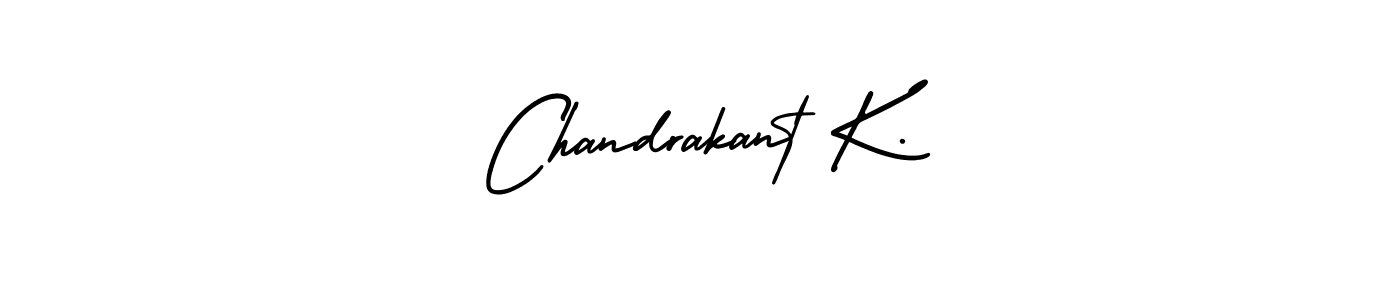 Make a short Chandrakant K. signature style. Manage your documents anywhere anytime using AmerikaSignatureDemo-Regular. Create and add eSignatures, submit forms, share and send files easily. Chandrakant K. signature style 3 images and pictures png