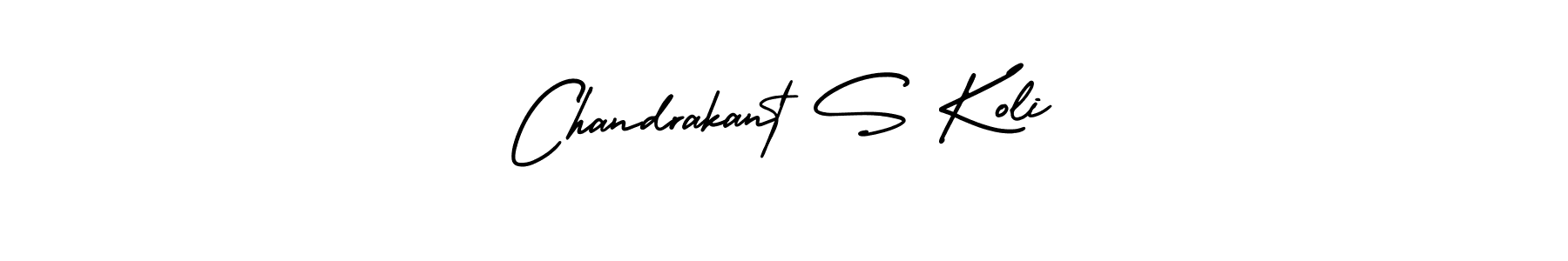 Also You can easily find your signature by using the search form. We will create Chandrakant S Koli name handwritten signature images for you free of cost using AmerikaSignatureDemo-Regular sign style. Chandrakant S Koli signature style 3 images and pictures png