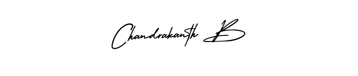 Create a beautiful signature design for name Chandrakanth B. With this signature (AmerikaSignatureDemo-Regular) fonts, you can make a handwritten signature for free. Chandrakanth B signature style 3 images and pictures png