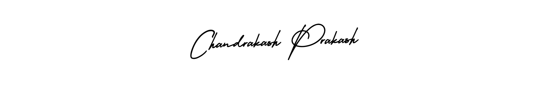 How to make Chandrakash Prakash name signature. Use AmerikaSignatureDemo-Regular style for creating short signs online. This is the latest handwritten sign. Chandrakash Prakash signature style 3 images and pictures png