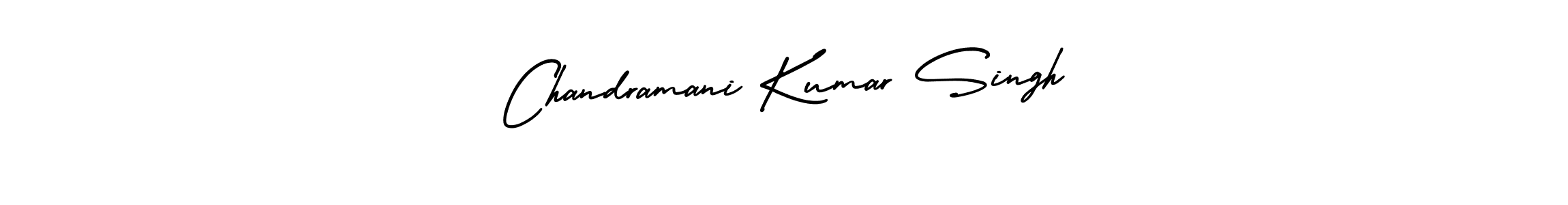 How to make Chandramani Kumar Singh name signature. Use AmerikaSignatureDemo-Regular style for creating short signs online. This is the latest handwritten sign. Chandramani Kumar Singh signature style 3 images and pictures png