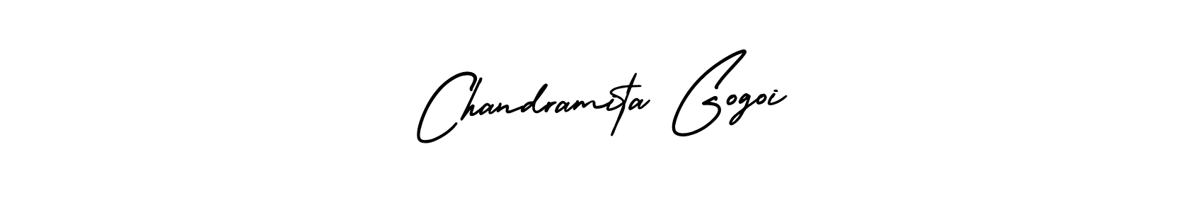 How to Draw Chandramita Gogoi signature style? AmerikaSignatureDemo-Regular is a latest design signature styles for name Chandramita Gogoi. Chandramita Gogoi signature style 3 images and pictures png