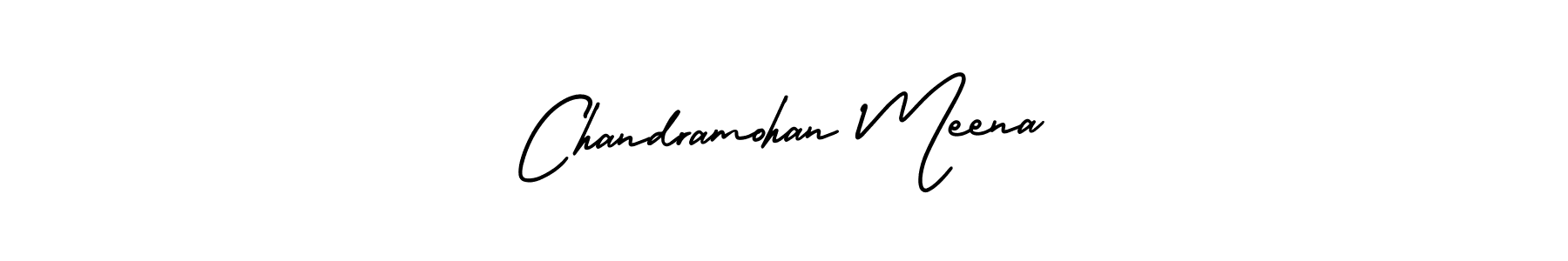 How to make Chandramohan Meena name signature. Use AmerikaSignatureDemo-Regular style for creating short signs online. This is the latest handwritten sign. Chandramohan Meena signature style 3 images and pictures png