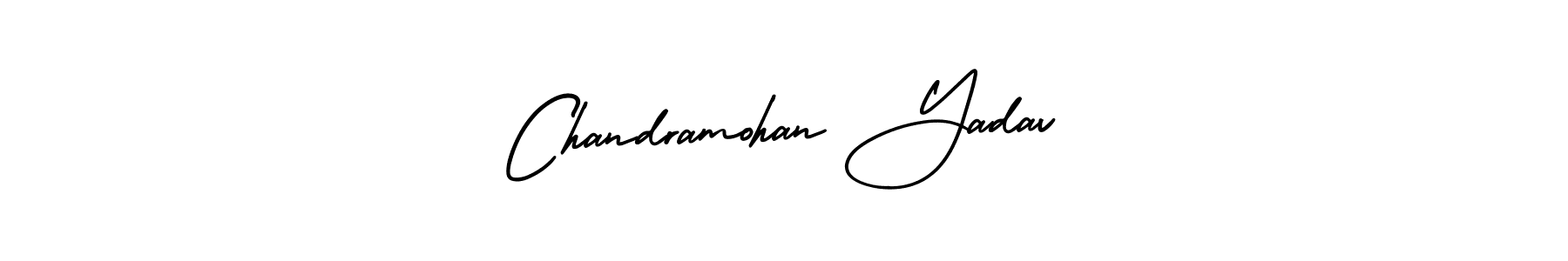 Make a beautiful signature design for name Chandramohan Yadav. With this signature (AmerikaSignatureDemo-Regular) style, you can create a handwritten signature for free. Chandramohan Yadav signature style 3 images and pictures png