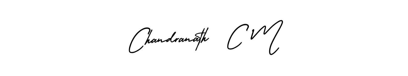 Best and Professional Signature Style for Chandranath  C M. AmerikaSignatureDemo-Regular Best Signature Style Collection. Chandranath  C M signature style 3 images and pictures png