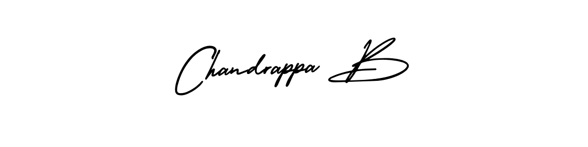 Chandrappa B stylish signature style. Best Handwritten Sign (AmerikaSignatureDemo-Regular) for my name. Handwritten Signature Collection Ideas for my name Chandrappa B. Chandrappa B signature style 3 images and pictures png